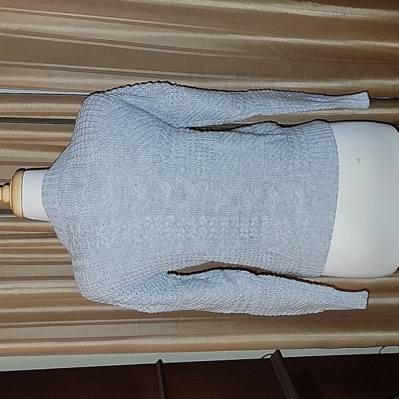 Time and Tru Cable Knit Crew Neck Sweater Size 4-6 - Picture 4 of 7